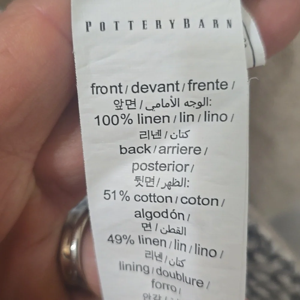 Pottery‎ Barn Linen and Cotton Fabric